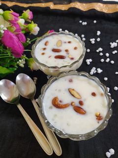 A picture of Sabudana kheer.