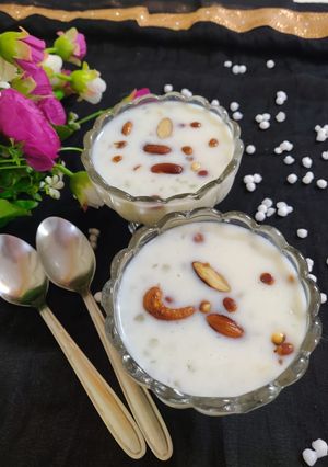 A picture of Sabudana kheer.