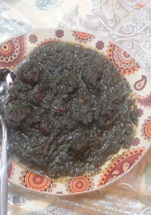 عکسی از دستور خورش اسفناج تره