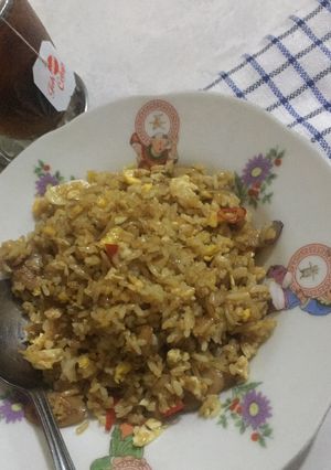 Foto resep Nasi Goreng Sosis Bumbu Iris