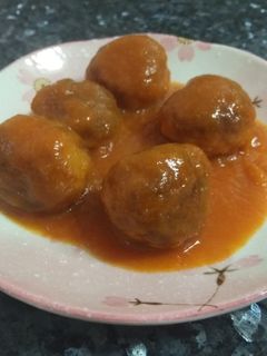 Una foto de Albóndigas en salsa de verduras