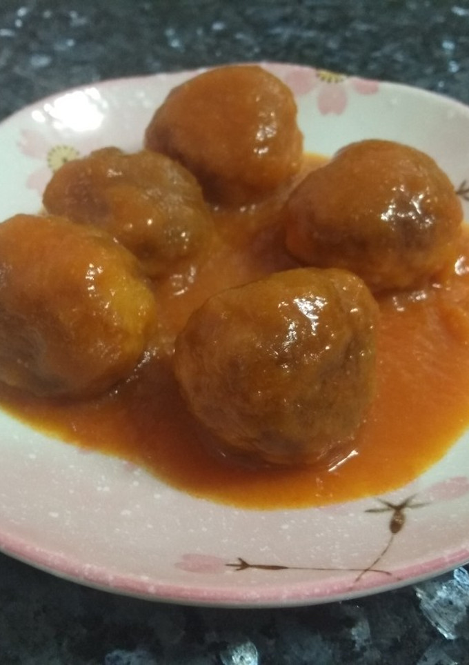 Una foto de Albóndigas en salsa de verduras