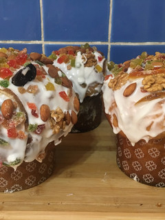 Una foto de Pan dulce Navideño en batidora