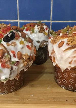 Una foto de Pan dulce Navideño en batidora