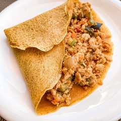 Una foto de Creps vegetarianos