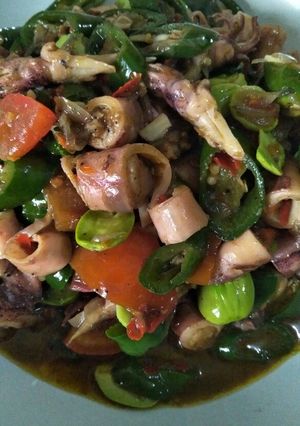 Foto resep Cumi Asin Cabe Ijo