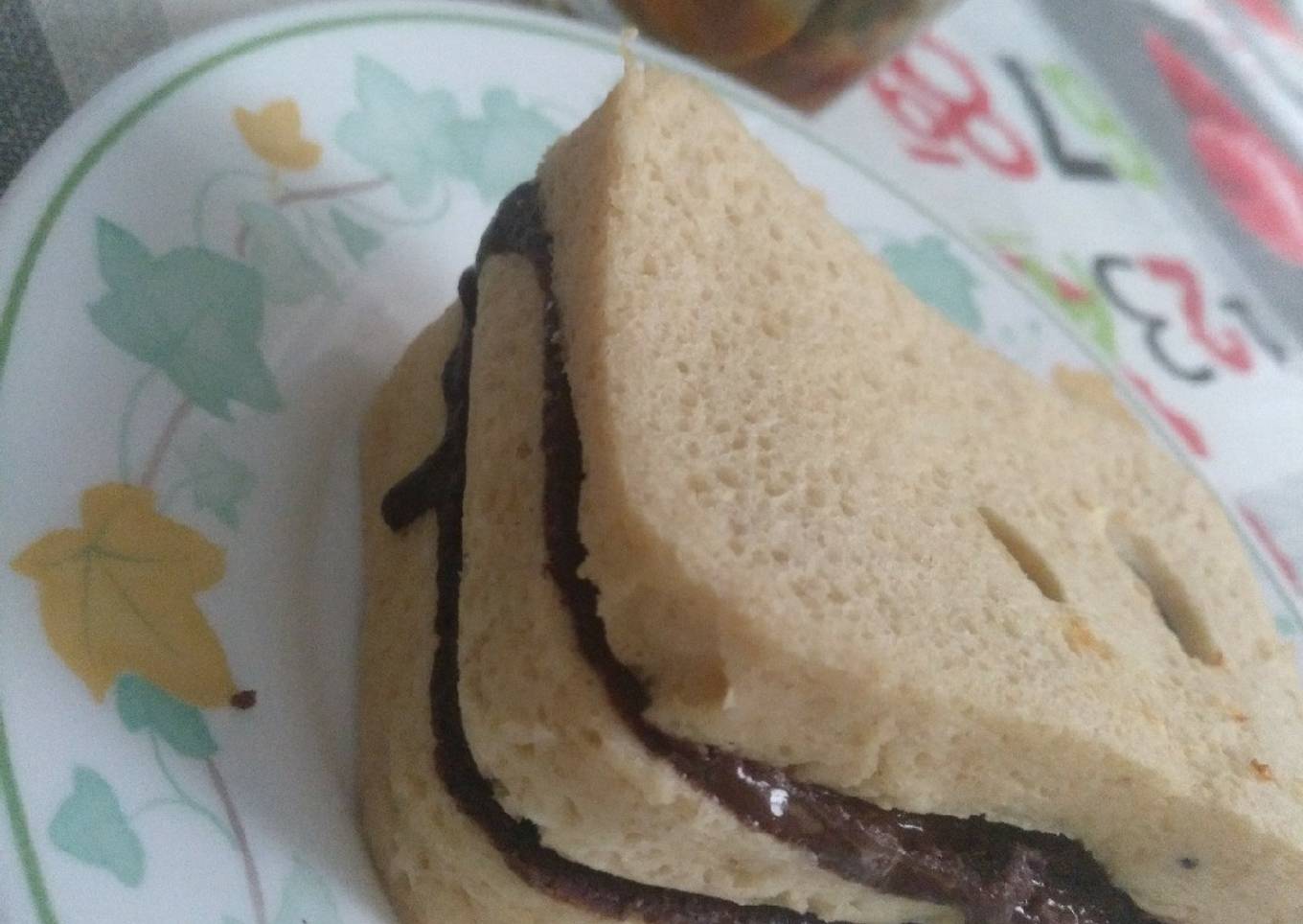 Sándwich de pan de avena con Nocilla fit