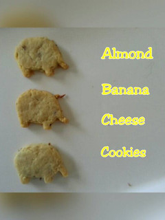 Foto resep Almond Banana Cheese Cookies (snack MPASI)