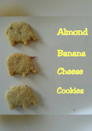 Foto resep Almond Banana Cheese Cookies (snack MPASI)