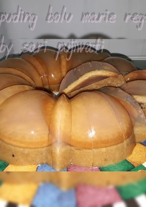 Foto resep Puding bolu marie regal
