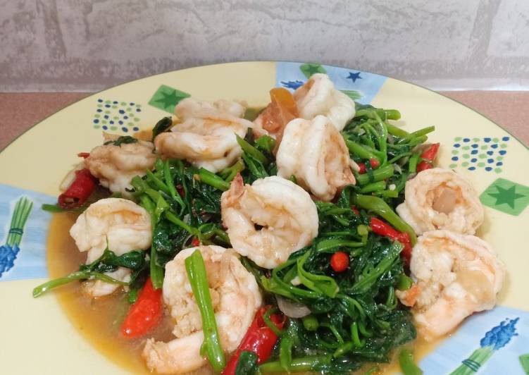 Tumis Kangkung Udang Terasi