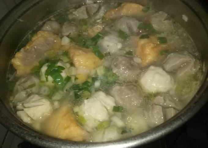 Resep Bakso Sapi Kuah Ceker Ayam Oleh Kumala Khair Cookpad