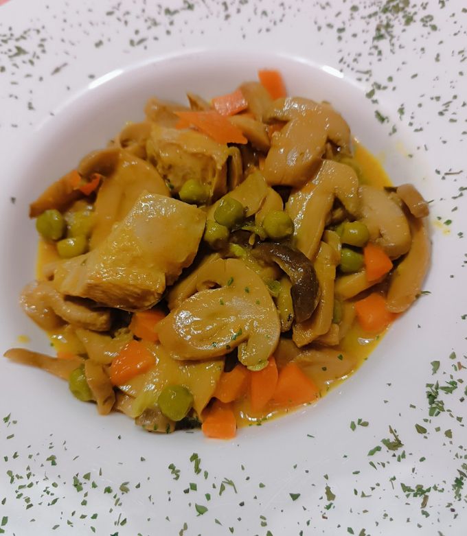 Foto di Bocconcini di tacchino alla boscaiola