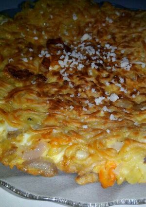 Foto resep Omelette Cheese Noodle