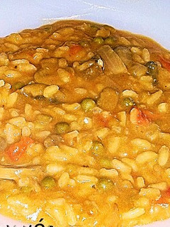 Una foto de Risotto de la huerta