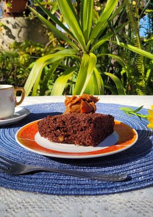 Una foto de Brownie de avellanas