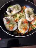 Merluza con verduras