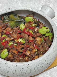 Foto resep Sambal Cumi Asin Pete