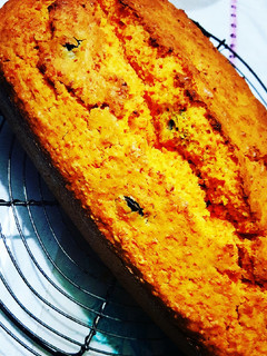 Una foto de Carrot cake o Budín de zanahoria