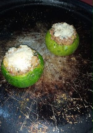 Una foto de Zapallitos rellenos con soja texturizada