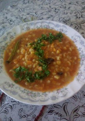 عکسی از دستور سوپ سبزیجات