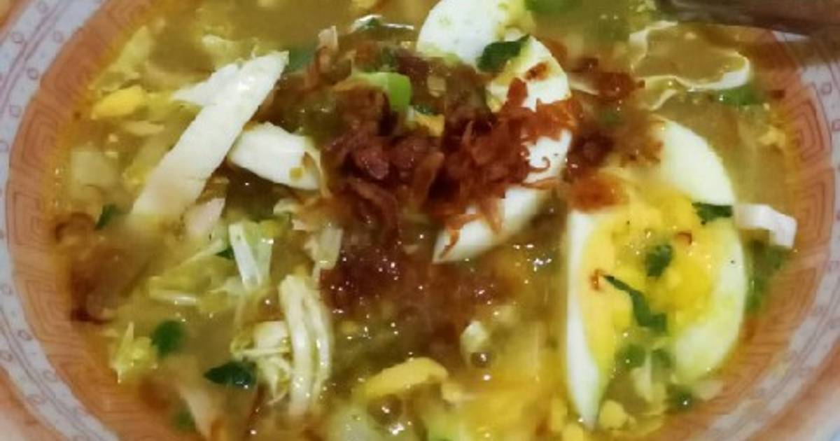 4.987 resep soto ayam kuah bening enak dan sederhana ala rumahan Cookpad