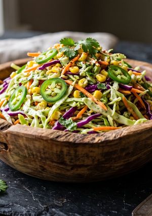 A picture of Texas Green Fire Taco Slaw.