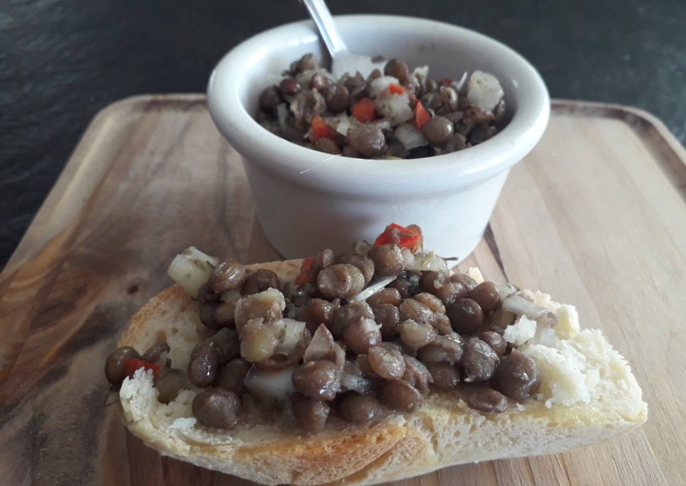 Vinagreta de lentejas 🙌