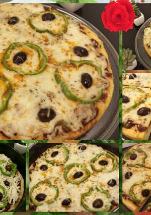 صورة لوصفة بيتزا 🍕 ولااااااطيب