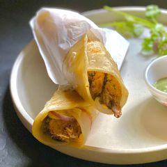A picture of Chicken Tikka Roll.