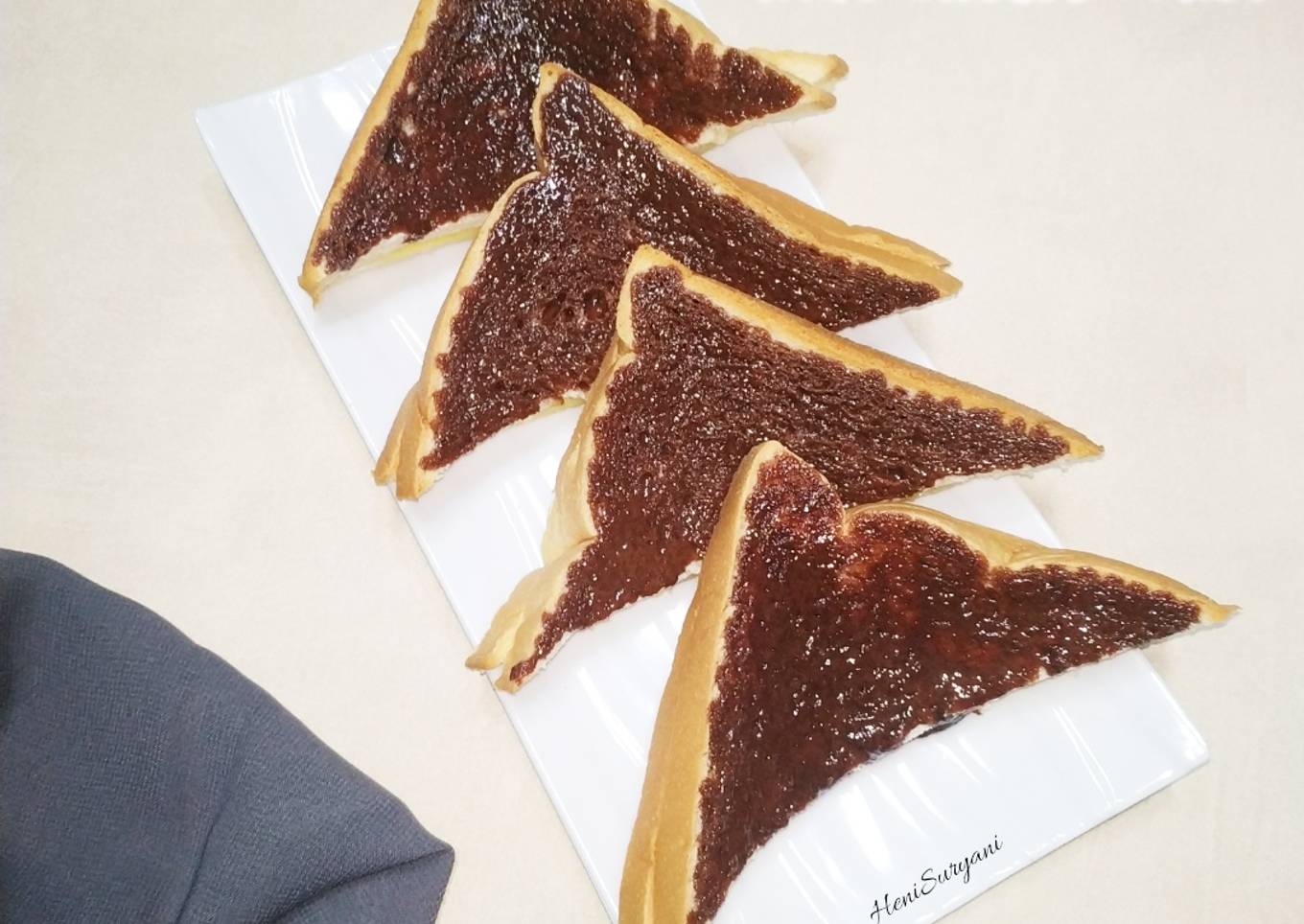 Resep 430. Milo Cheese Toast yang Enak Banget