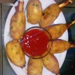 A picture of Mutton potato chops.