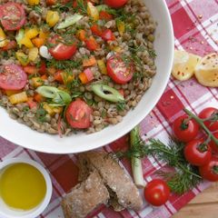 A picture of Spring Lentil Salad.