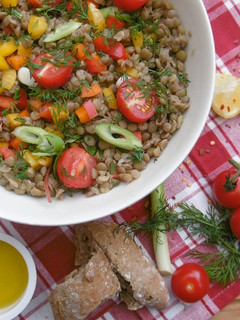 A picture of Spring Lentil Salad.