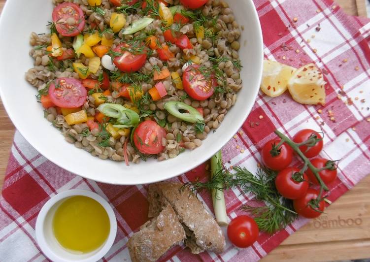 How to Make Favorite Spring Lentil Salad