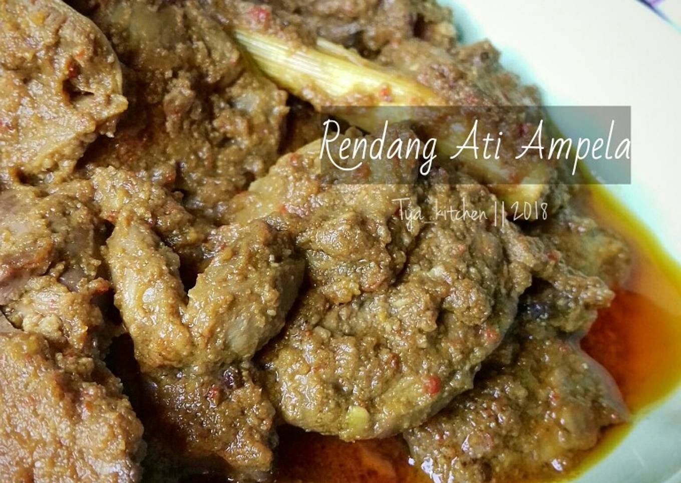 Rendang Ati Ampela Simple