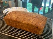 A picture of steamed banana cake