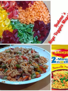 A picture of Soya Veggies Maggi Noodles.