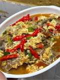 Tumis Ikan Asin Sepat Telur