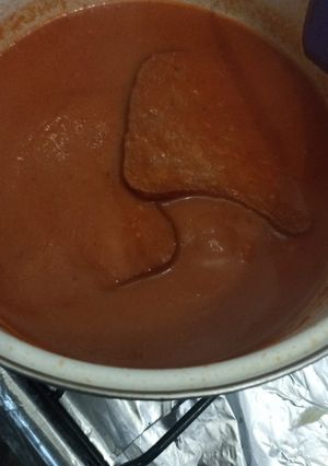 Una foto de Chuletas de pavo en salsa de chipotle