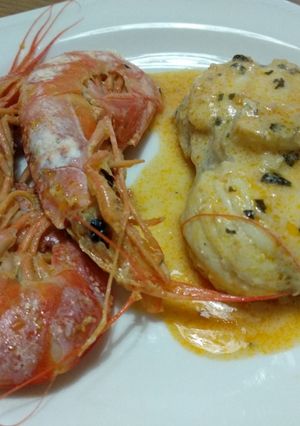Foto principal de Rape con langostinos
