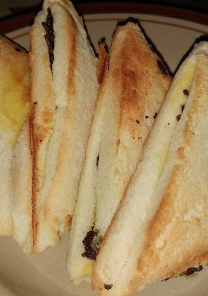 Foto resep Roti Tawar Meses Panggang Teflon Pasutri Kost