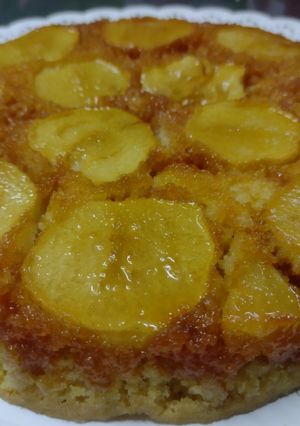 Una foto de Torta invertida de manzanas!!!