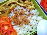 Nasi sosis daun jeruk