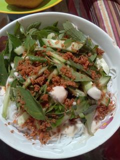 Hình của món Bún tương.