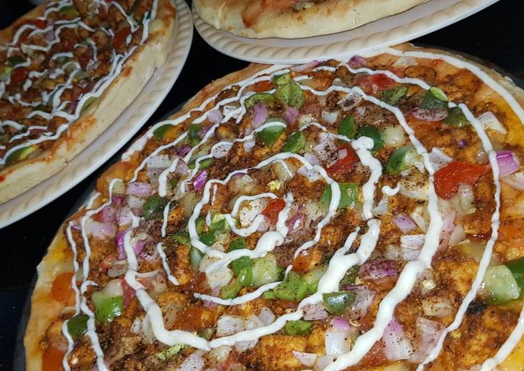 Steps to Make Super Quick Homemade Karahi pizza😋