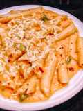 Cheesy Veggy Pink Sauce Pasta