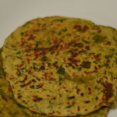 Methi (Fenugreek) Paratha A picture of Methi (Fenugreek) Paratha.