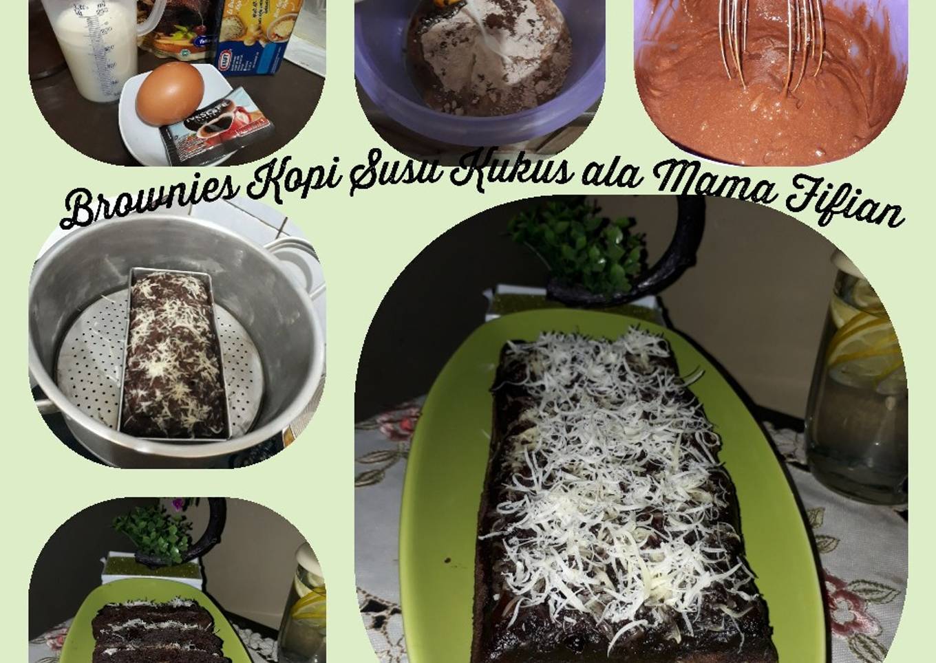 Brownies Kopi Susu Kukus ala Mama Fifian
