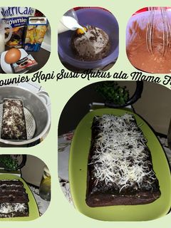 Foto resep Brownies Kopi Susu Kukus ala Mama Fifian